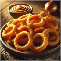 Gefrituurde uienringen 7 st.