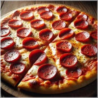 Tomatensaus, mozarella, sucuk