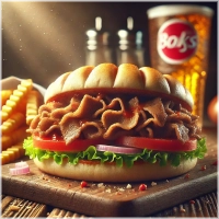 Het welbekende klassieke ronde broodje gevuld met sappig, gekruid vlees naar keuze, aangevuld met knapperige sla, tomaat, komkommer en ui. Afgemaakt met een saus naar keuze voor extra smaak. in combinatie met verse friet en een drankje naar keuze.